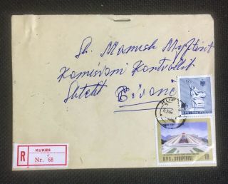 Albania Vintage Registered Circulated Cover To Manush Myftiu 1989 - 3009 - 99