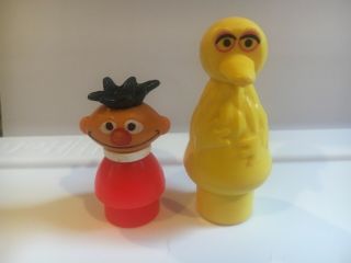 Vintage Fisher - Price Little People Sesame Street Big Bird & Ernie
