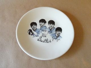 Vintage Beatles Side Plate 7 Inches In Diameter.