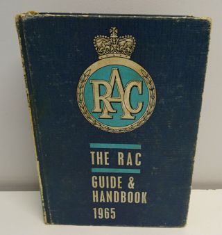 Vintage The Rac Guide & Handbook 1965