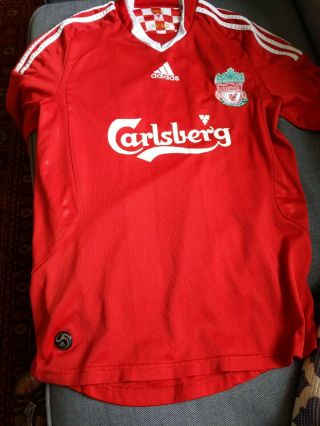 Vintage Carlsberg Liverpool Football Shirt 2008 Size Small/medium
