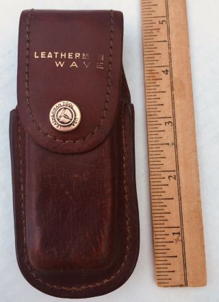 Vintage Leatherman Wave Multi - Tool Leather Sheath.