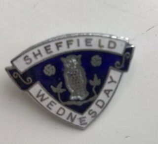 Vintage Sheffield Wednesday Football Club Enamel Badge