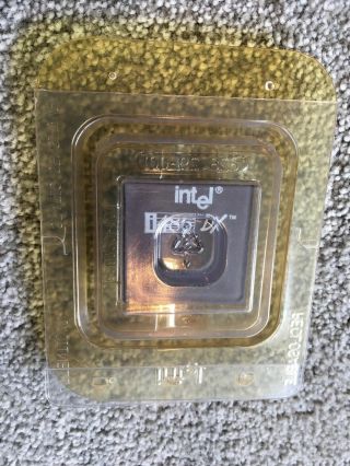 Intel i486 DX CPU A80486SX - 33 SX729 Vintage Gold and Ceramic 4