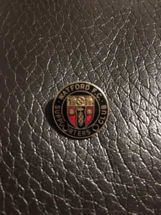 Vintage Watford Fc Supporters Club Pin Badge