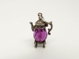 Vintage Sterling Silver Coffee Pot Charm - Nuvo.