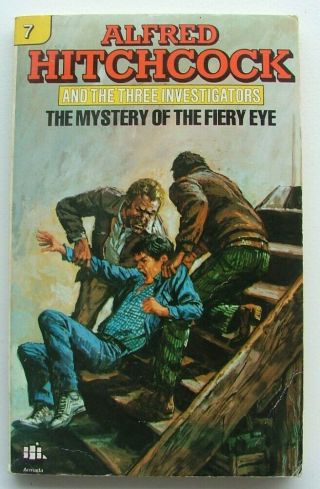 Vintage Three Investigators 7 " Mystery Of The Fiery Eye " Armada Pb 1983