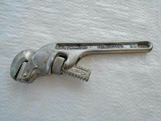 Vintage Rigid Usa 8 " Pipe Wrench 