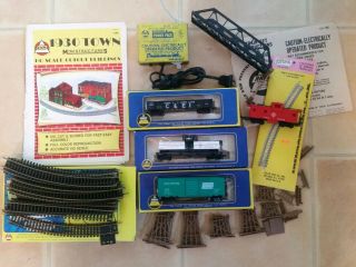 Vintage Ahm Ho Train Thunder Line Power Pack,  Ahm Cars,  Tracks & Accessories