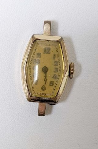 Vintage Ladies 1930 Swiss Made Elongated Hexangular Watch,  No Hands,