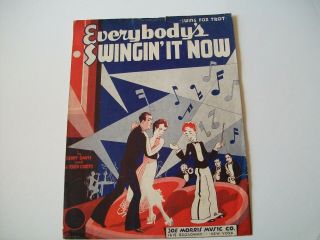 1936 Vintage Sheet Music " Everybody 