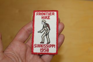Vintage Bsa Boy Scouts Patch - Frontier Hike Sinnissippi 1958