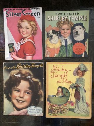 4 Vintage Shirley Temple Books / Magazines -