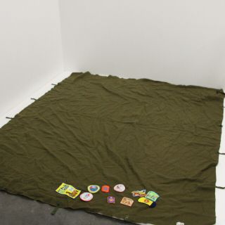 Vintage Conlons Australia Wool Blanket Sleeping Bag Liner & Scout Badges 416 3