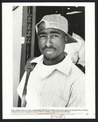 1993 Tupac Shakur Vintage Photo Tragic Rapper Actor