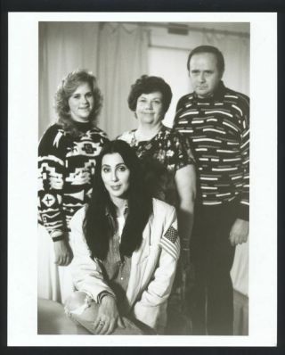 1990s Cher & The Porter Family Vintage Photo Goddess Of Pop Auto - Tune