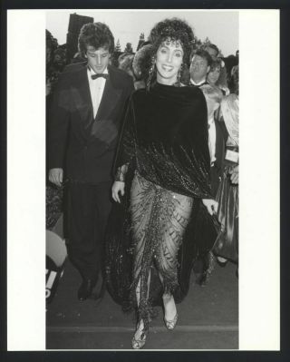 1988 Cher & Rob Cameletti Vintage Photo Goddess Of Pop Auto - Tune