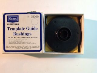 Vintage Sears Craftsman Router Template Guide Bushings 9 - 25069