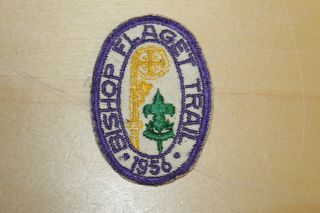 Vintage BSA Boy Scouts Patch Bishop Flaget Trail 1956 2