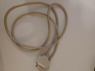 Used/Vintage 6ft SCSI Cable CN36 Male to DB25 Male Grey Bail/Jackscrew Printer 2