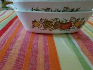 Vintage Corning Ware Spice Of Life 1 3/4 Cup P - 41 - B Small Casserole Set 4 2