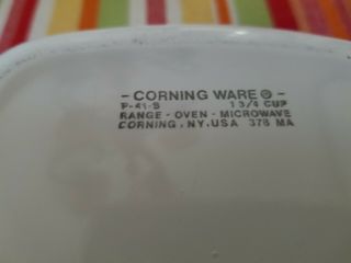 Vintage Corning Ware Spice Of Life 1 3/4 Cup P - 41 - B Small Casserole Set 4 4