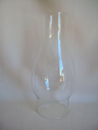 Vintage Oil Kerosene Clear Glass Lamp Part Chimney 2 Inches 7/8 " Diameter Fittin