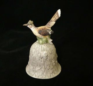 Vintage Towle Fine Bone China Roadrunner Bird Bell Figurine 4 "