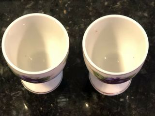 2 Vintage Egg Cups China Hand Painted 3