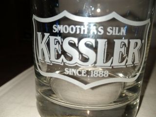6 - Kessler Whiskey Glasses With Keychain.  Kessler 