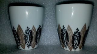 Vintage Nippon China Sake Cups Tea Cups Pottery Glazed White