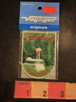 Vintage Gatlinburg Tennessee Space Needle Tower Patch - Voyager Brand 95e4