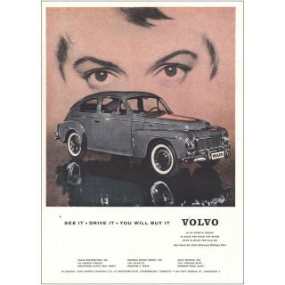 1959 Volvo: See It Drive It You Will Buy It Vintage Print Ad