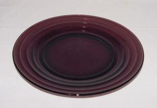 Immaculate Vintage Amethyst " Moderntone " 8 7/8 Inch Dinner Plate - 8 Avail.