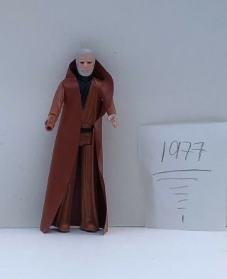 1977 Vintage Star Wars Ben Obi Wan Kenobi Action Figure With Torn Cape