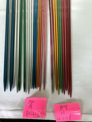 Vintage Aluminium 14 Inch Knitting Needles - Boye - 13 Pr