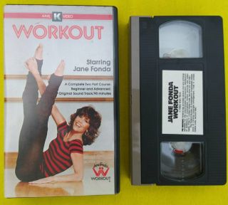 Jane Fonda Workout Vhs 1982 90 Minute Beginner And Advanced Workouts Vintage 80s
