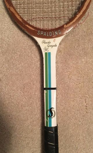 Vintage Spalding Signature Tennis Racquet - Paucho Gonzales 3