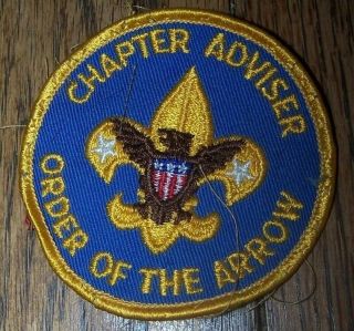 Boy Scout Patch Order Of The Arrow Chapter Advisor - Vintage Patch -