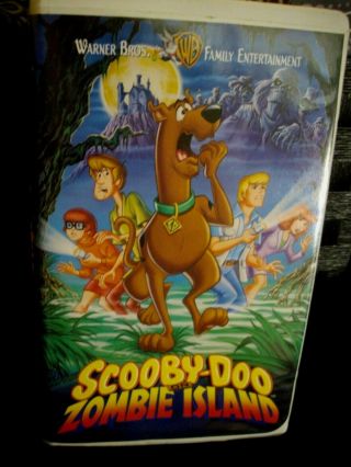 (vhs) Clam Shell Case Scooby - Doo On Zombie Island - Vintage - 1998