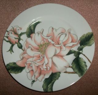Vintage Fitz & Floyd " Summer Rose " Salad/dessert Plate