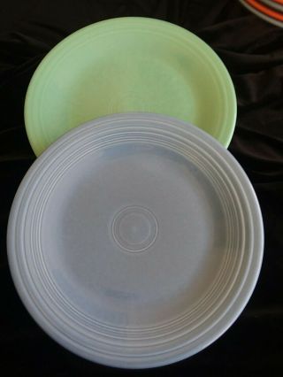 Vintage Fiestaware Retired Color Dinner Plates 10 &1/4 Inches Set Of 2