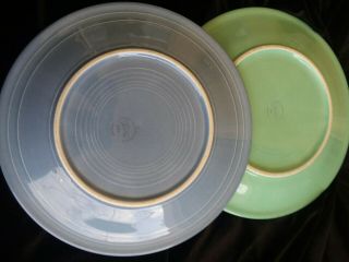 Vintage Fiestaware Retired Color Dinner Plates 10 &1/4 Inches set of 2 2