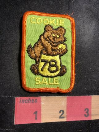 Vintage 1978 Cookie 78 Girls Scouts Patch - Hand In Cookie Jar 92nq