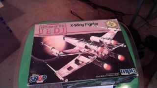 Vintage 1982 Star Wars Return Of The Jedi X - Wing Fighter Model Kit