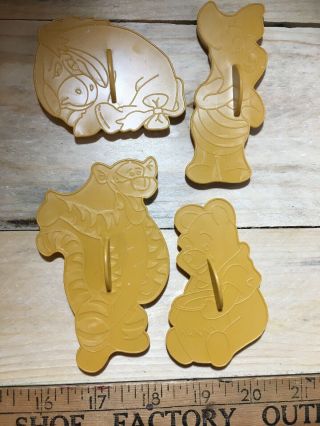 Vintage Wilton Set Of 4 Winnie The Pooh And Friends Plastic Cookie Cutters 1994