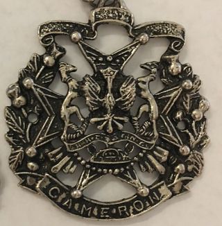 Old Vintage Silver Metal Charm/emblem With The Name “cameron” See Details.