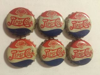 Vintage Pepsi;cola Soda Bottle Caps South Carolina Tax Stamp Double Dot