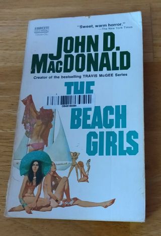 1959 Vintage Rare Cover - The Beach Girls By John D Macdonald,  Gold Medal Paperback