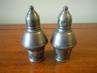 Vintage Weighted Duchin Creations Sterling Salt And Pepper Shakers